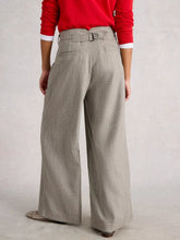 Load image into Gallery viewer, Sasha Wide Leg Tweedy Trouser - Grey
