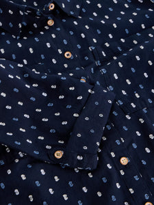 Sophie Longline Shirt - Navy