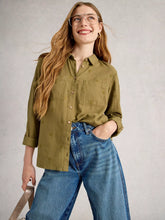 Load image into Gallery viewer, Sophie Organic Cotton Shirt - Khaki
