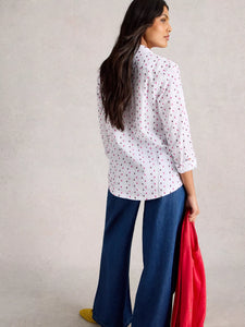 Sophie Organic Cotton Shirt - White Multi