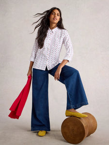 Sophie Organic Cotton Shirt - White Multi