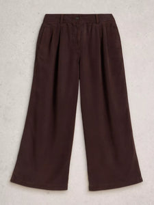 Sasha Wide Leg Pant - Dark Brown