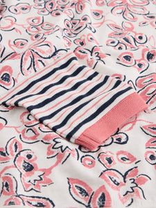 Clara Cotton Long Sleeve - Ivory Print