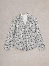 Load image into Gallery viewer, Annie Cotton Jersey Shirt - White Print
