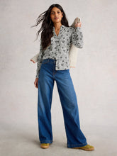 Load image into Gallery viewer, Annie Cotton Jersey Shirt - White Print
