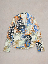 Load image into Gallery viewer, Annie Jersey Shirt - Orange Print
