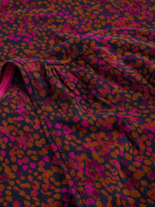 Megan Jersey Dress - Pink Print