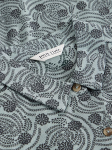 Rua Jersey Shirt Dress - Blue Print