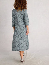 Load image into Gallery viewer, Rua Jersey Shirt Dress - Blue Print
