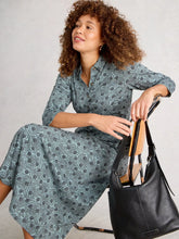 Load image into Gallery viewer, Rua Jersey Shirt Dress - Blue Print
