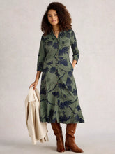 Load image into Gallery viewer, Rua Jersey Shirt Dress - Green Multi
