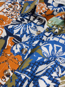Rua Jersey Dress - Orange Print