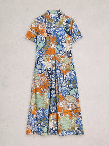 Rua Jersey Dress - Orange Print