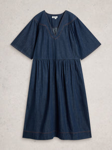 Leo Organic Cotton Denim Dress