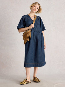 Leo Organic Cotton Denim Dress