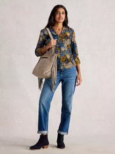 Load image into Gallery viewer, Annie Cotton Jersey Shirt - Chartreuse Print
