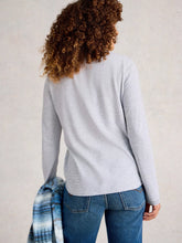 Load image into Gallery viewer, Clara Long Sleeve Sparkle Top - Ivory Multi
