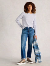 Load image into Gallery viewer, Clara Long Sleeve Sparkle Top - Ivory Multi
