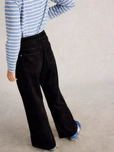 Load image into Gallery viewer, Ayla Wide Leg Cord Trouser - Black
