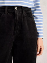 Load image into Gallery viewer, Ayla Wide Leg Cord Trouser - Black
