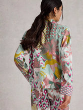 Load image into Gallery viewer, Nina Cotton PJ Top - Green Print
