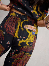 Load image into Gallery viewer, Nina Cotton PJ Bottoms - Black Print
