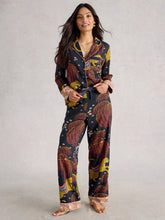 Load image into Gallery viewer, Nina Cotton PJ Bottoms - Black Print
