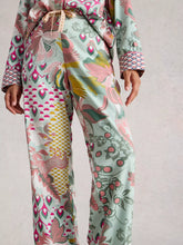 Load image into Gallery viewer, Nina Cotton PJ Bottoms - Green Print
