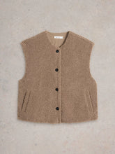 Load image into Gallery viewer, Borg Gilet - Dark Natural
