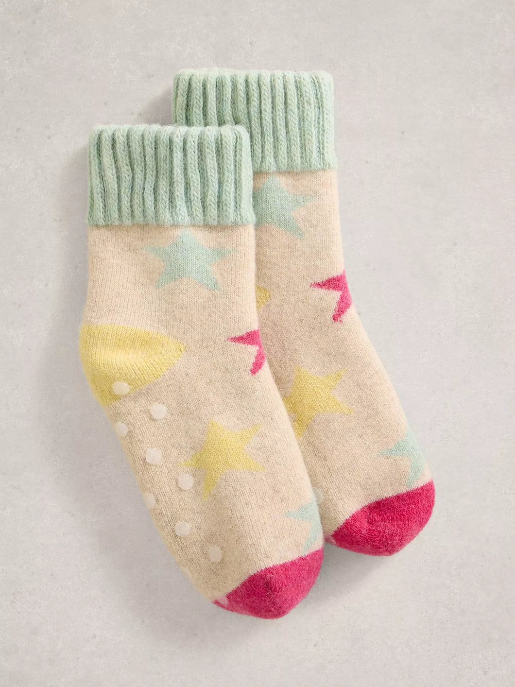 Star Loopback Wool Sock