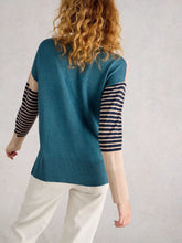 Load image into Gallery viewer, Olive Cotton Blend Jumper - Heart Print
