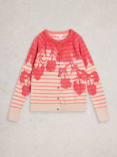 Load image into Gallery viewer, Lulu Cotton Cardi - Pink Stripe Print
