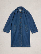 Load image into Gallery viewer, Oakleigh Denim Coat - Mid Denim
