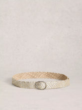 Load image into Gallery viewer, Leather Weave Belt - Mixed Metallic
