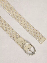 Load image into Gallery viewer, Leather Weave Belt - Mixed Metallic
