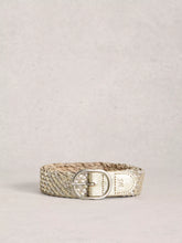 Load image into Gallery viewer, Leather Weave Belt - Mixed Metallic
