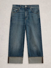 Load image into Gallery viewer, Bailey Straight Leg Cuffed Jean - Dark Denim
