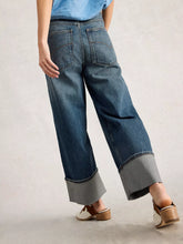 Load image into Gallery viewer, Bailey Straight Leg Cuffed Jean - Dark Denim

