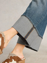 Load image into Gallery viewer, Bailey Straight Leg Cuffed Jean - Dark Denim
