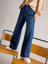 Load image into Gallery viewer, Tia Wide Leg Full Length Jean - Dark Denim
