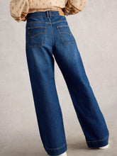 Load image into Gallery viewer, Tia Wide Leg Full Length Jean - Dark Denim
