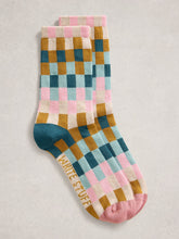 Load image into Gallery viewer, Checkerboard Ankle Sock
