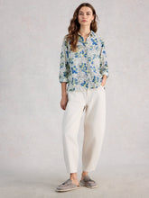 Load image into Gallery viewer, Sophie Organic Cotton Long Sleeve Shirt - Ivory Print
