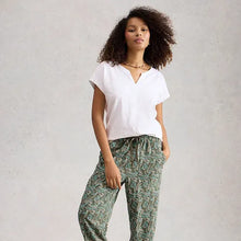 Load image into Gallery viewer, Nelly Notch Embroidered Cotton Tee
