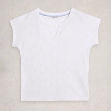 Load image into Gallery viewer, Nelly Notch Embroidered Cotton Tee
