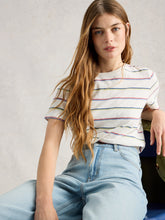 Load image into Gallery viewer, Clara Striped Cotton Tee
