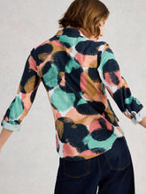 Load image into Gallery viewer, Annie Cotton Jersey Shirt - Navy Print
