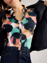 Load image into Gallery viewer, Annie Cotton Jersey Shirt - Navy Print
