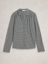 Load image into Gallery viewer, Annie Cotton Jersey Shirt - Navy Multi
