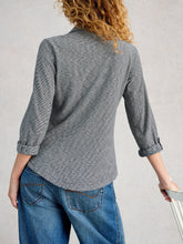 Load image into Gallery viewer, Annie Cotton Jersey Shirt - Navy Multi
